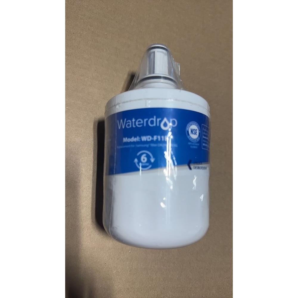 Waterdrop WD-F11B Refrigerator Water Filter Replacement for Samsung White